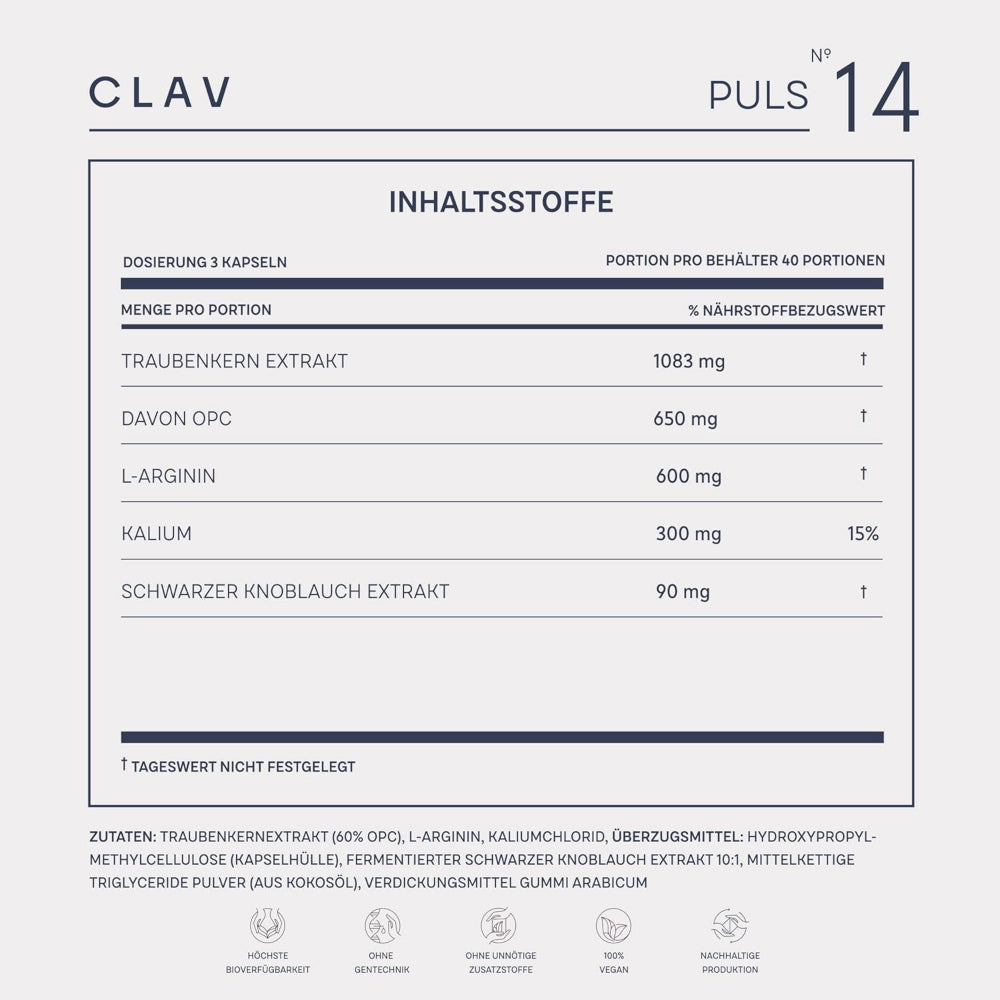 Clav | N°14 PULS OPC Kapseln