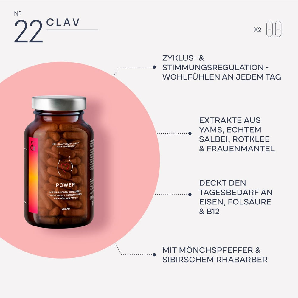 Clav | N°22 POWER Hormonbalance für die Frau