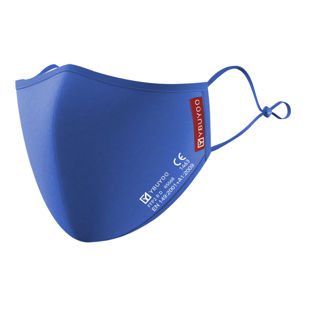 Nano FFP2 I Waschbar I Royalblau I 100% Baumwolle I NEU