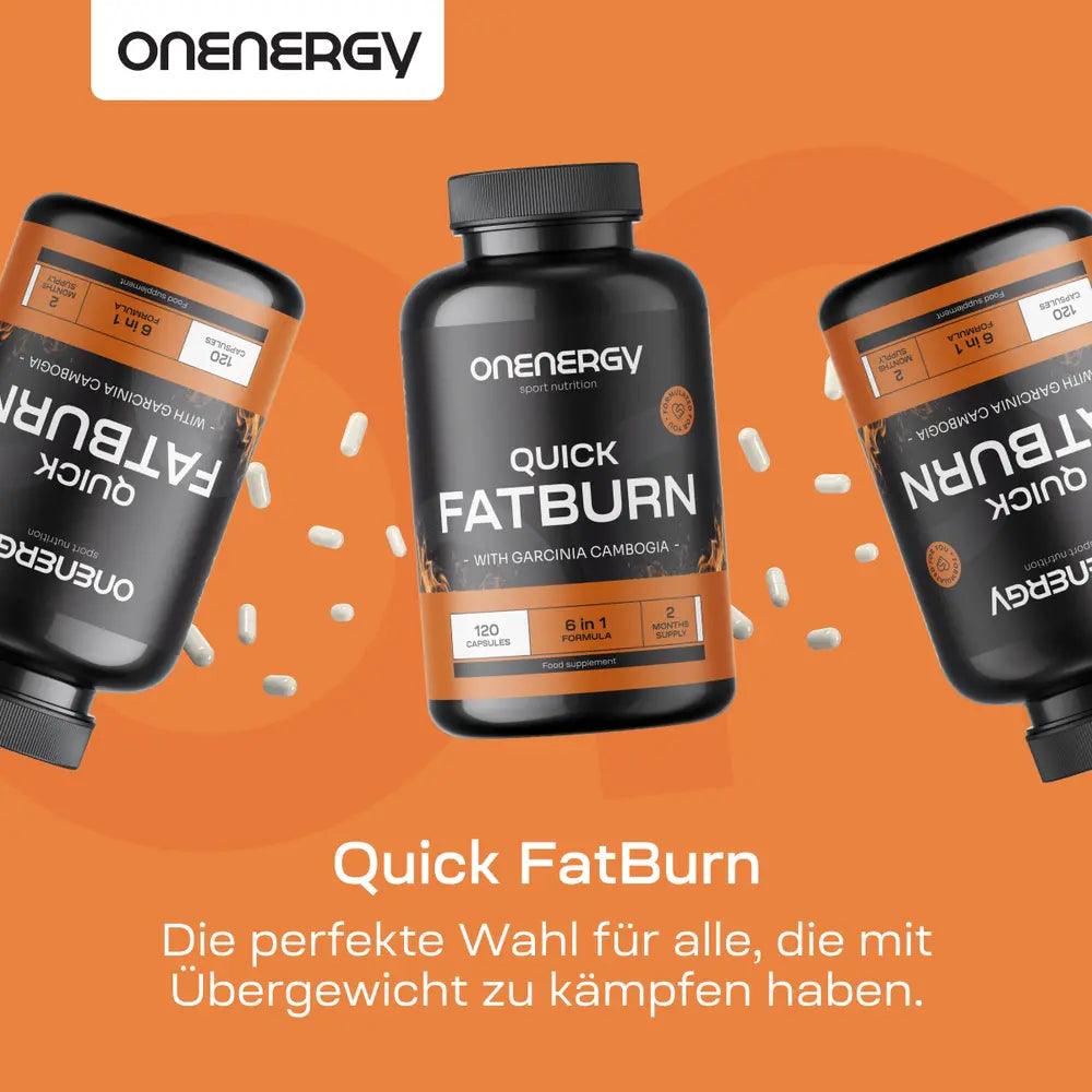OnEnergy | Quick FatBurn für Fettstoffwechsel & Gewichtsregulierung - 120 Kapseln