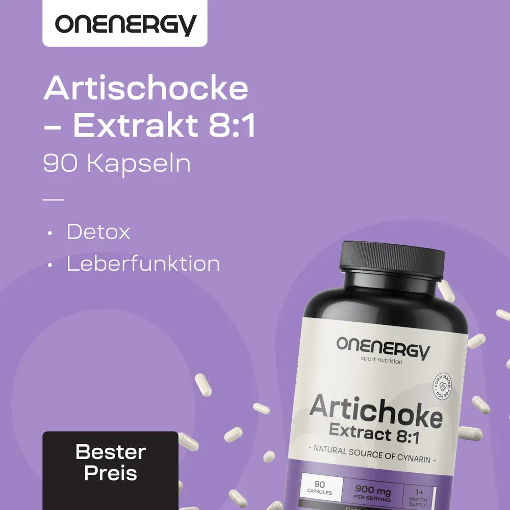 OnEnergy | Artischocke – Extrakt 8:1 - 90 Kapseln