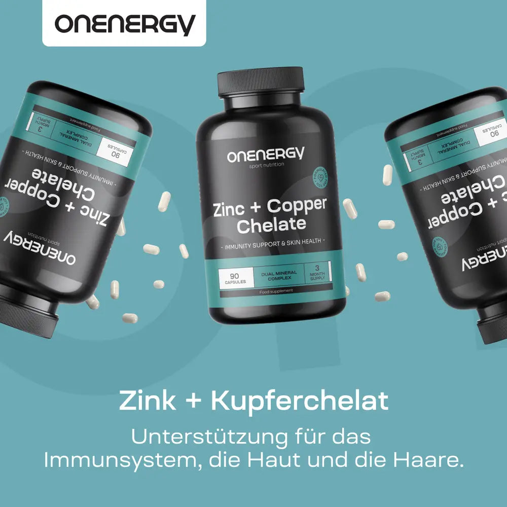 OnEnergy | Zink + Kupferchelat – 90 Kapseln