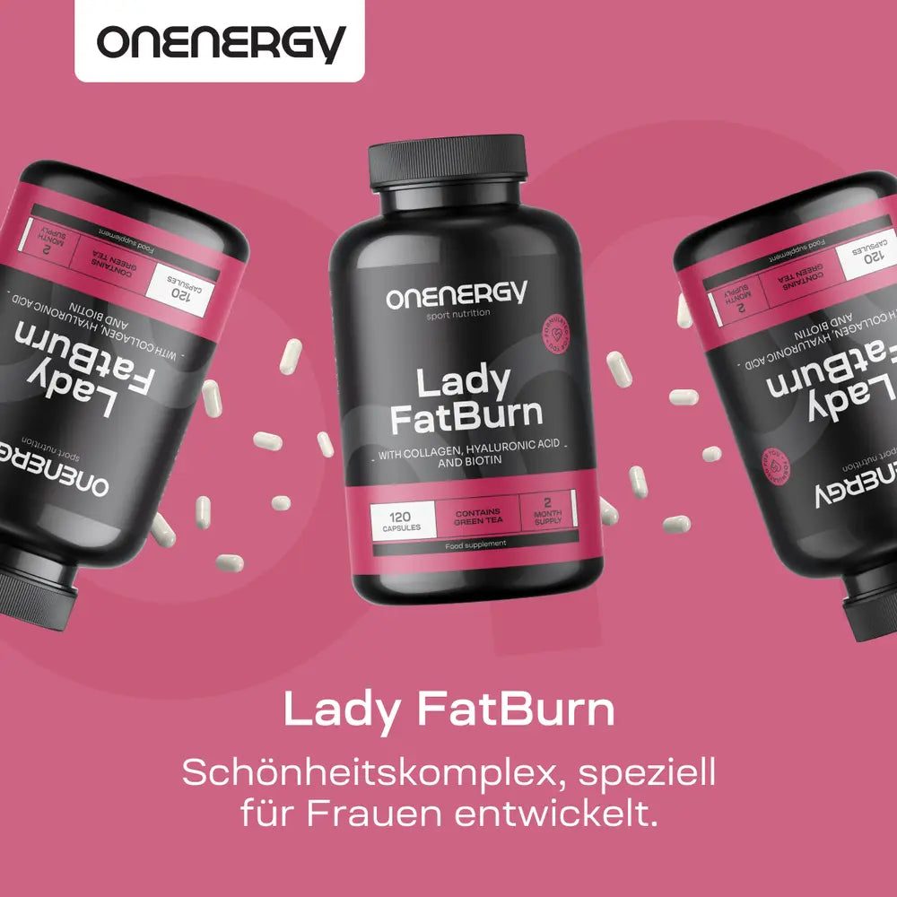 OnEnergy | Lady FatBurn zur Unterstützung der weiblichen Schönheit - 120 Kapseln