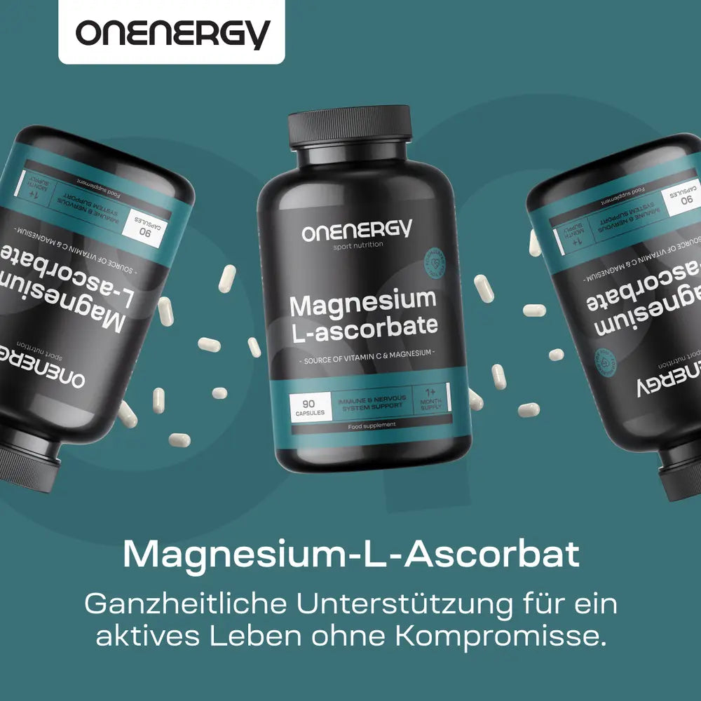 OnEnergy | Magnesium-L-Ascorbat – 90 Kapseln