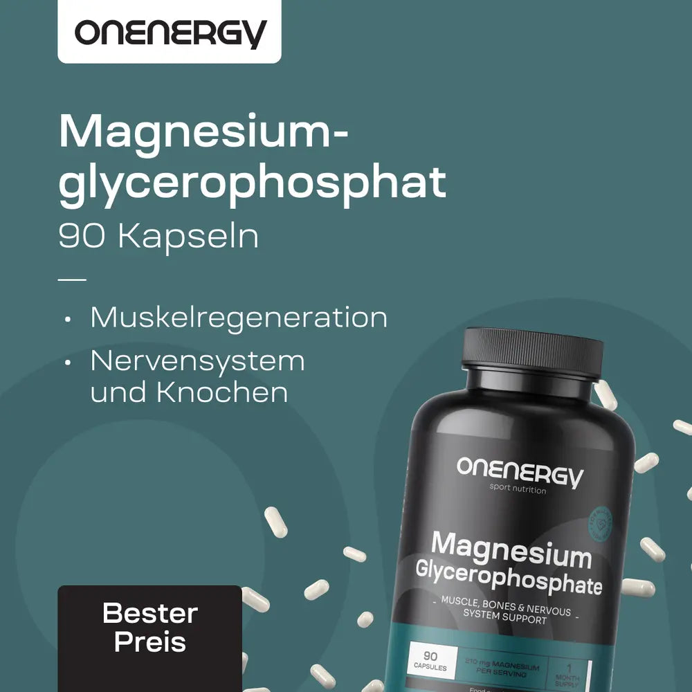 OnEnergy | Magnesiumglycerophosphat – 90 Kapseln