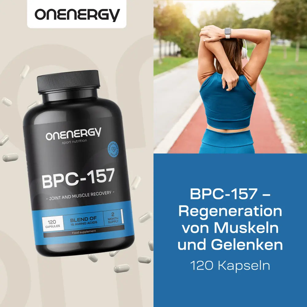OnEnergy | BPC-157 Futupeptid-Mischung – Aminosäuren-Komplex - 120 Kapseln