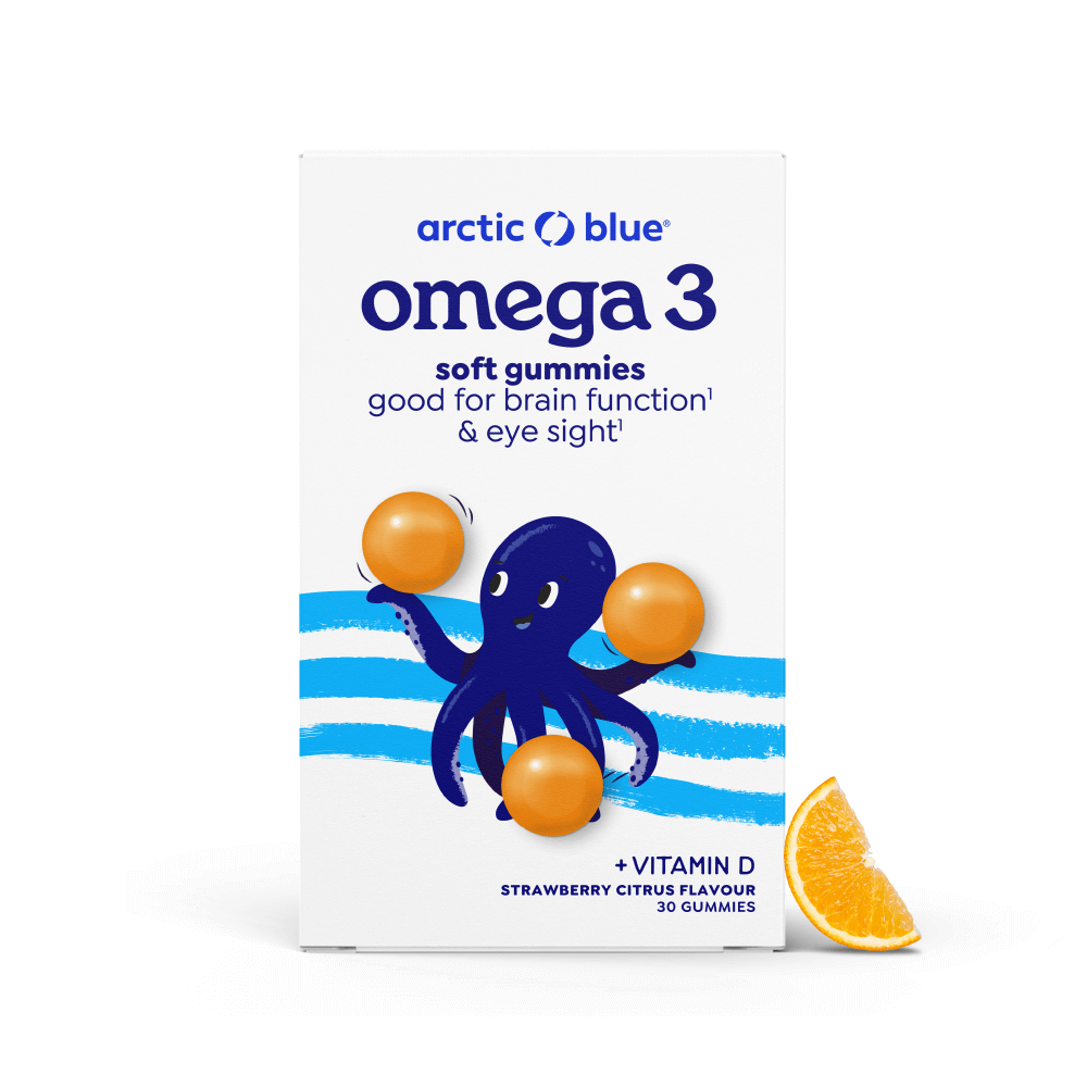 Arctic Blue | Omega-3-Gummis DHA + EPA mit Vitamin D3 - MSC (30 Gummibärchen)