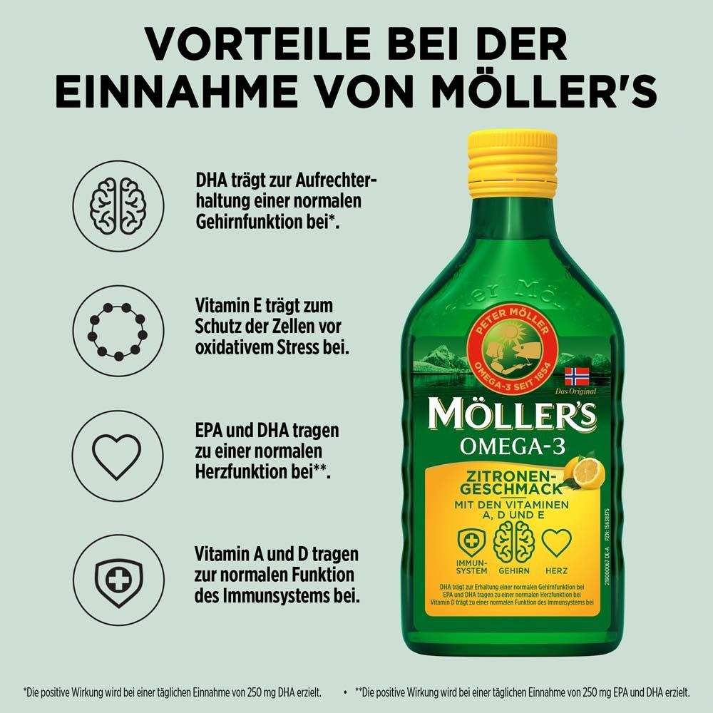 Möller’s Omega-3 Zitrone - 250ml