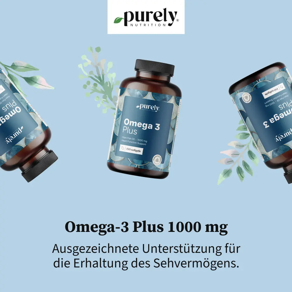 Purely | Omega-3 Plus 1000 mg - 180 Weichkapseln