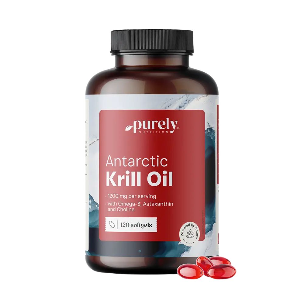 Purely | Krillöl 1200 mg für Herz und Leber - 120 Weichkapseln