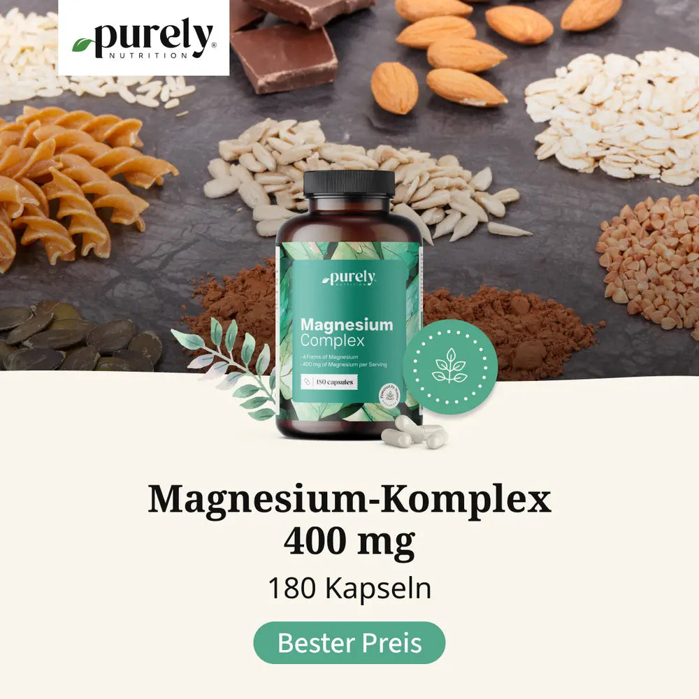 Purely | Magnesiumkomplex 400 mg - 180 Kapseln
