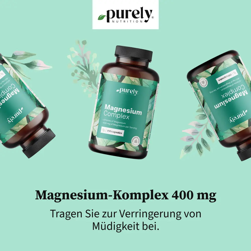 Purely | Magnesiumkomplex 400 mg - 180 Kapseln