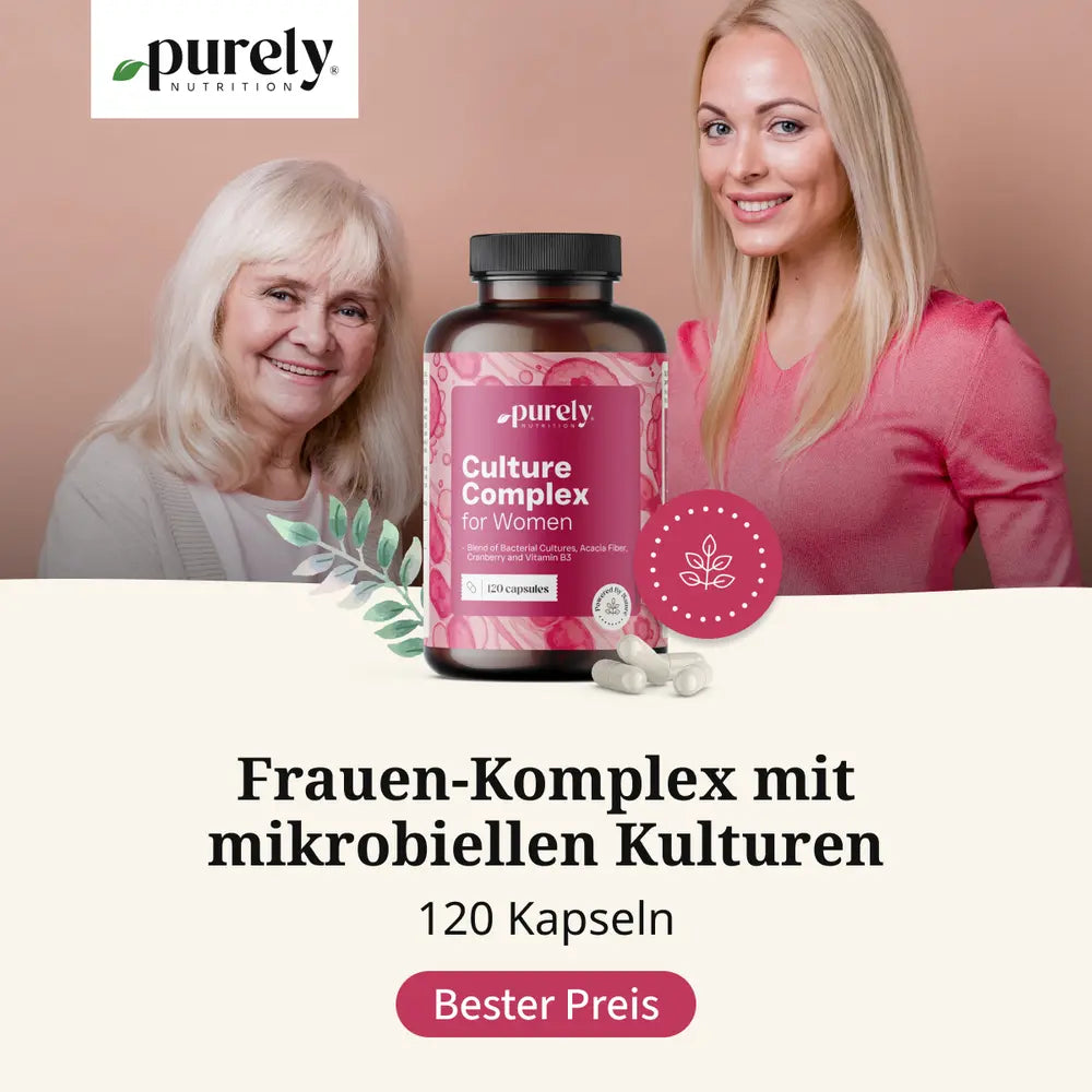 Purely | Frauen-Komplex mit mikrobiellen Kulturen -  120 Kapseln