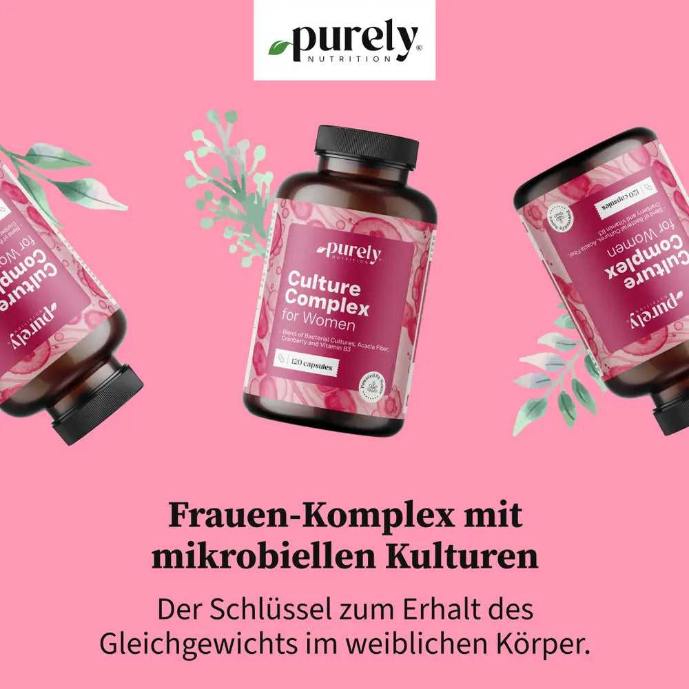 Purely | Frauen-Komplex mit mikrobiellen Kulturen -  120 Kapseln