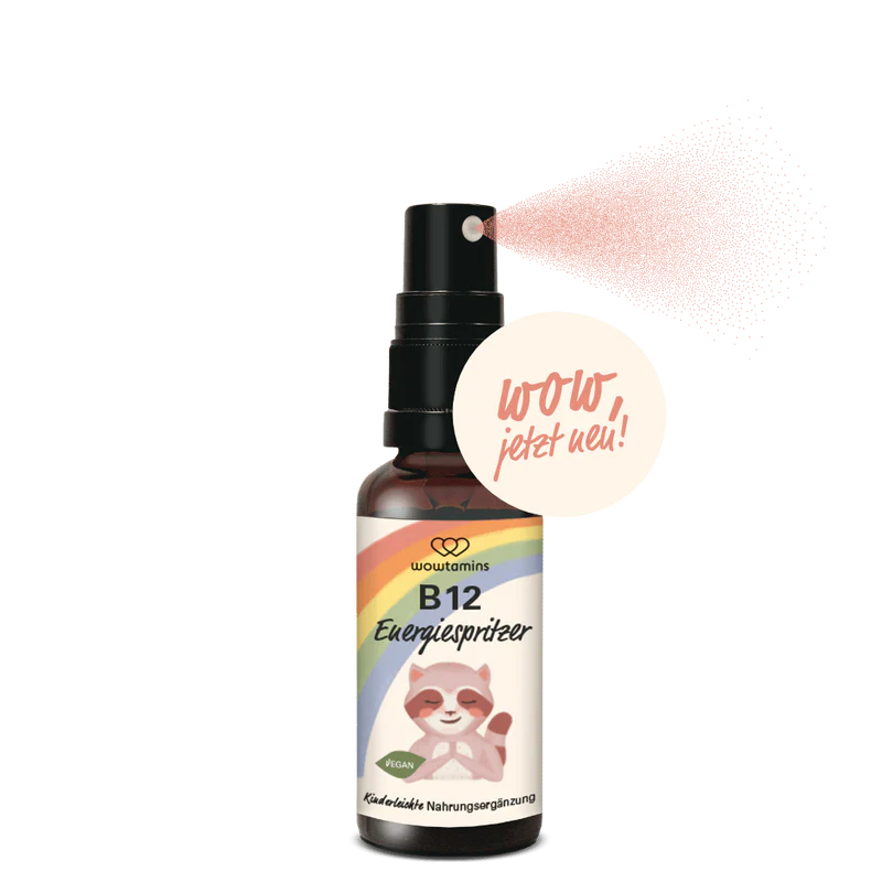 WOWTAMINS I Vitamin B12 Spray Energiespritzer für Kinder