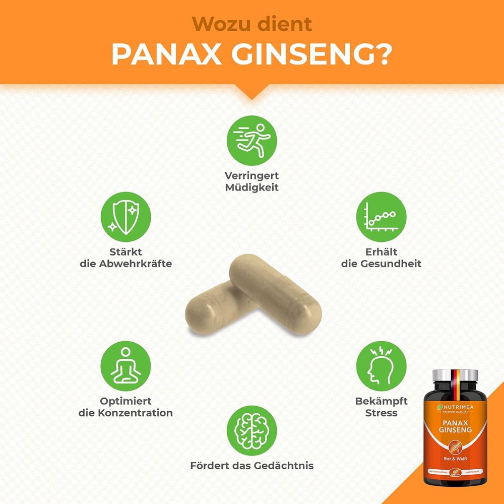 Nutrimea | Panax Ginseng– 60 Kapseln