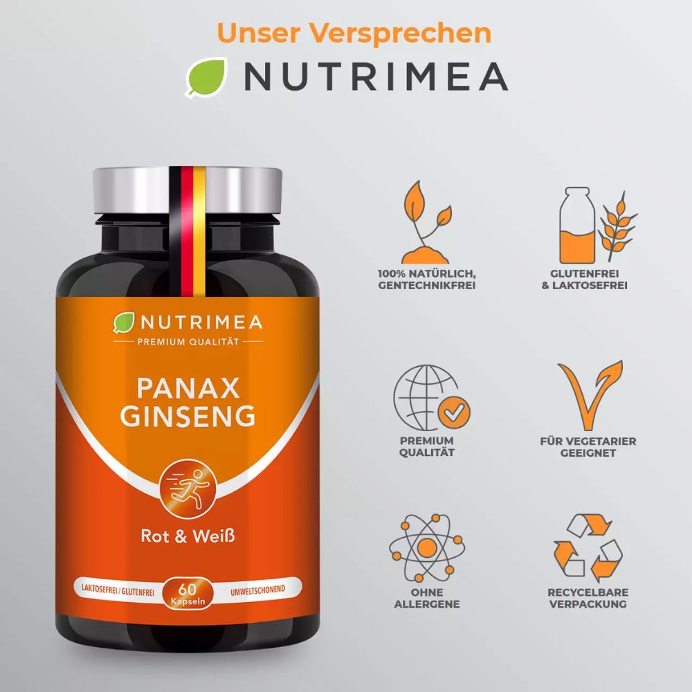 Nutrimea | Panax Ginseng– 60 Kapseln