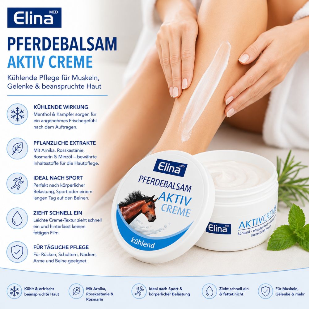 Elina Med | Pferdebalsam Aktiv Creme - 150ml