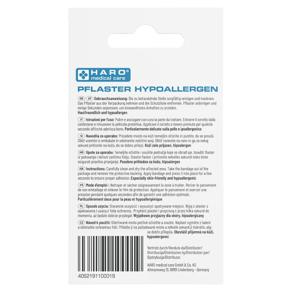 Haro | Pflaster hypoallergen - Wundpflaster zum Zuschneiden - 6cm x 0,5m