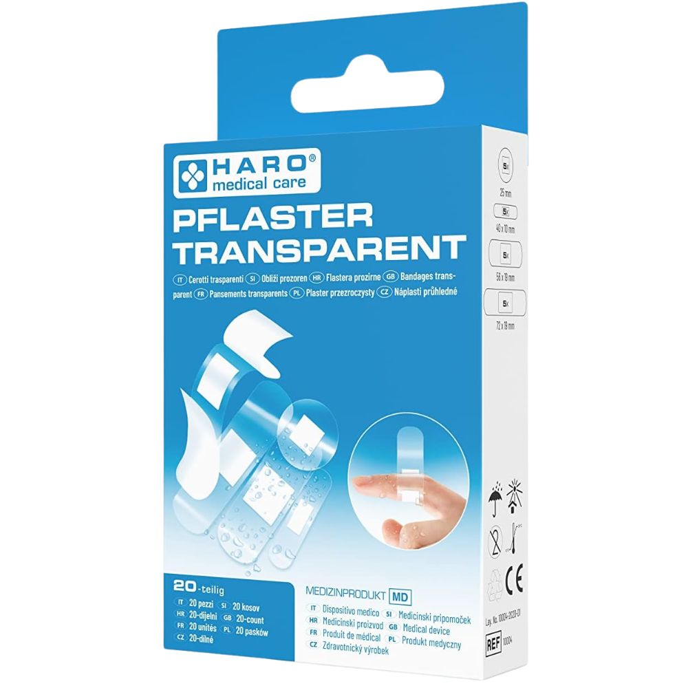 Haro | Pflaster - Transparent, hauchdünn & 100% wasserabweisend