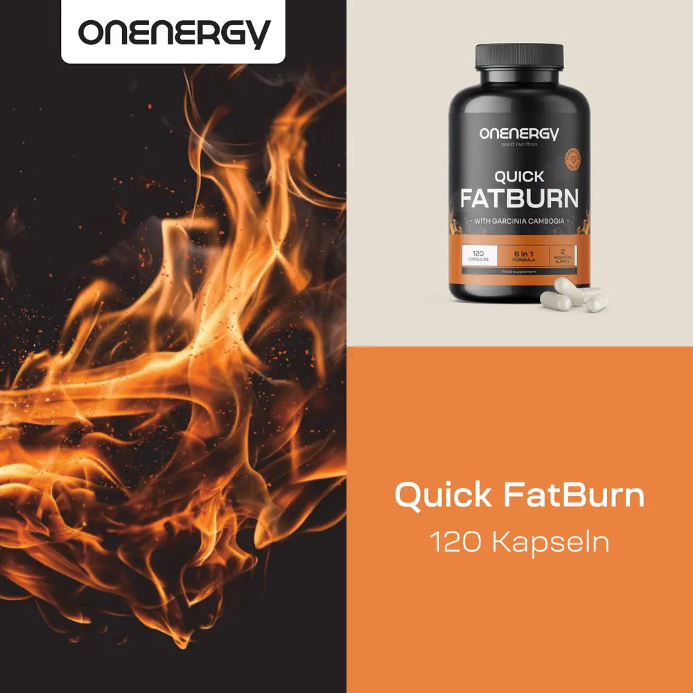 OnEnergy | Quick FatBurn für Fettstoffwechsel & Gewichtsregulierung - 120 Kapseln