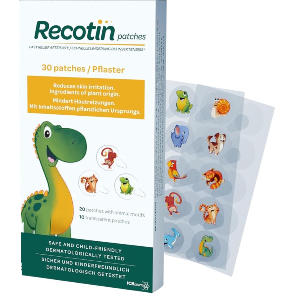 Novokill | Recotin Insektenstichheiler Set mit 30x Mückenpflaster und Afterbite Gel