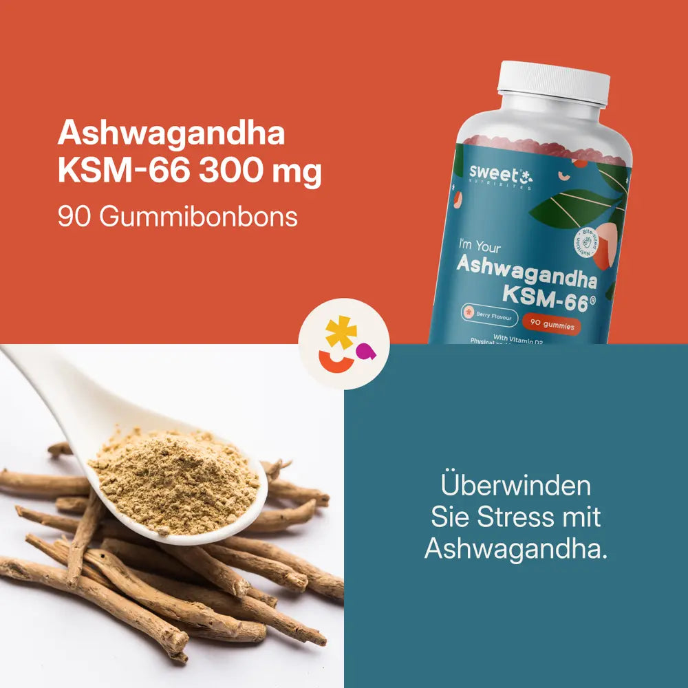 Sweet Nutribites | Ashwagandha KSM-66 300 mg - 90 Gummies