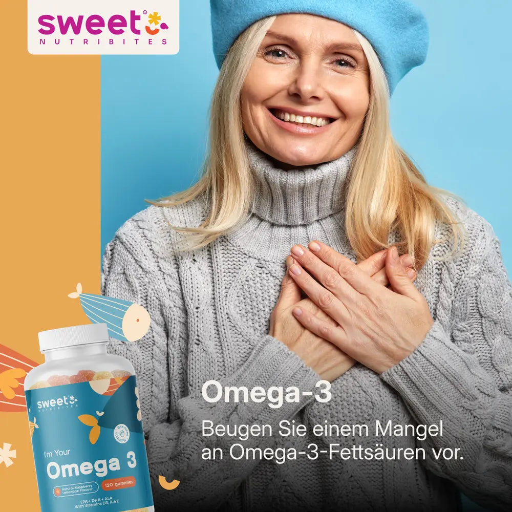 Sweet Nutribites | Omega-3 Gummibonbons - 120 Stück XL