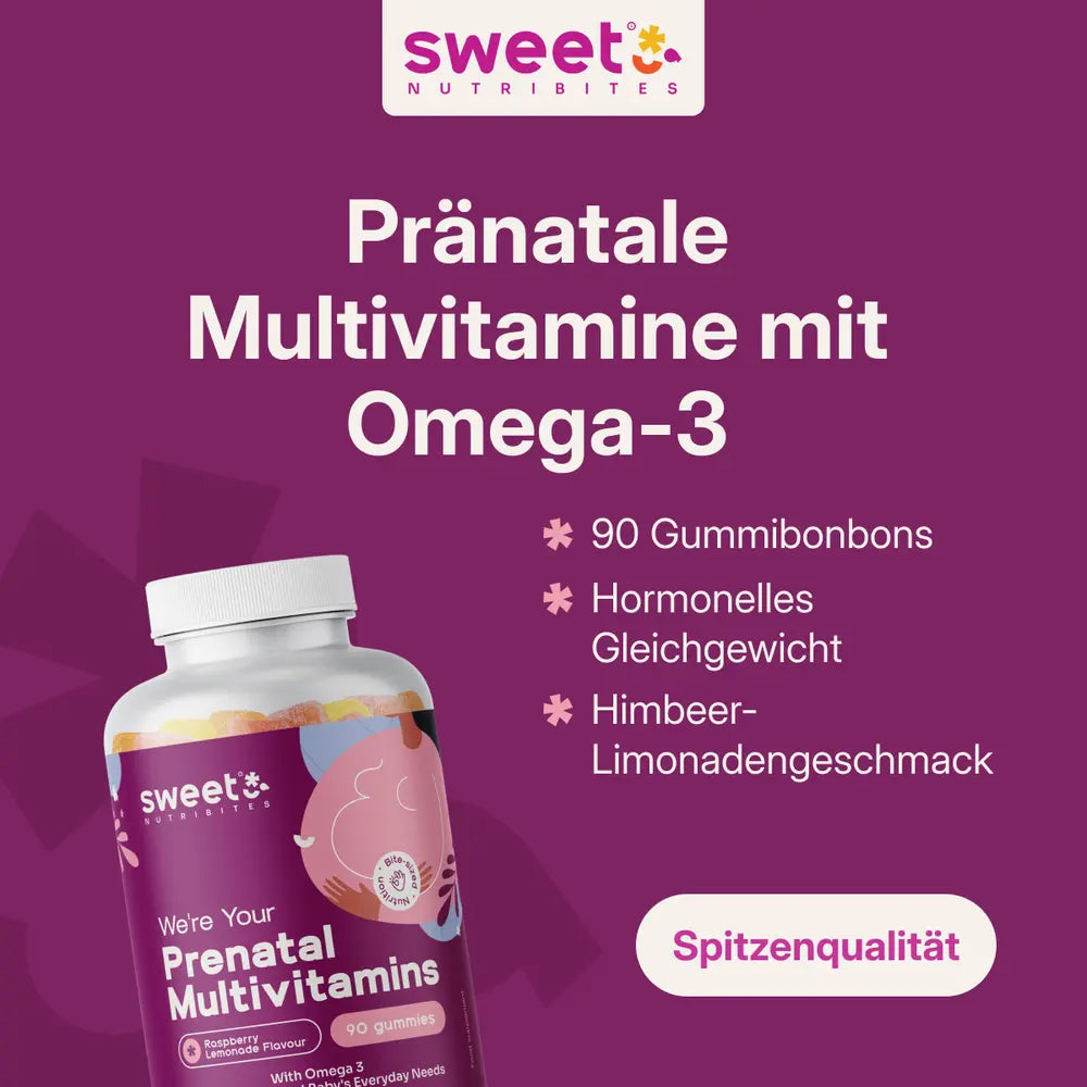 Sweet Nutribites | Pränatale Multivitamine mit Omega-3 - 90 Gummibonbons