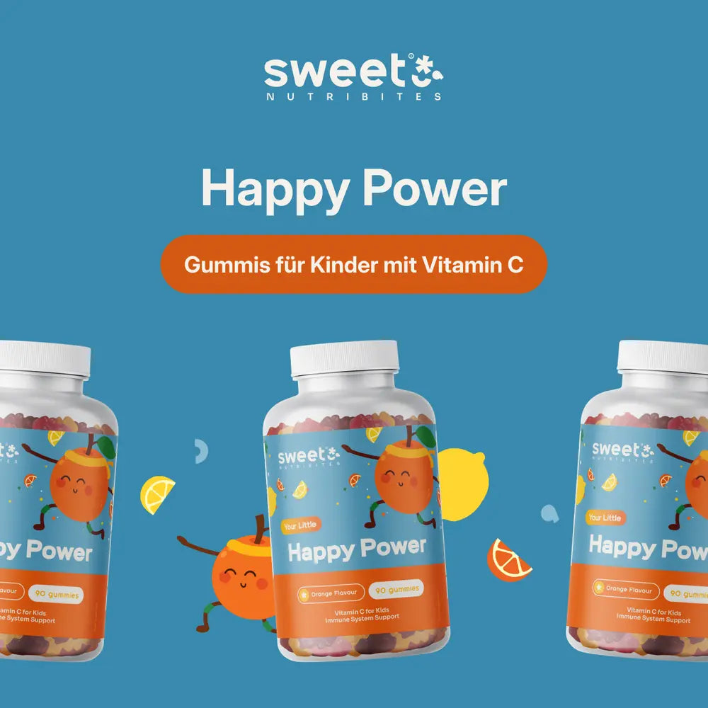 Sweet Nutribites | Happy Power Gummis für Kinder mit Vitamin C - 90 Gummibonbons