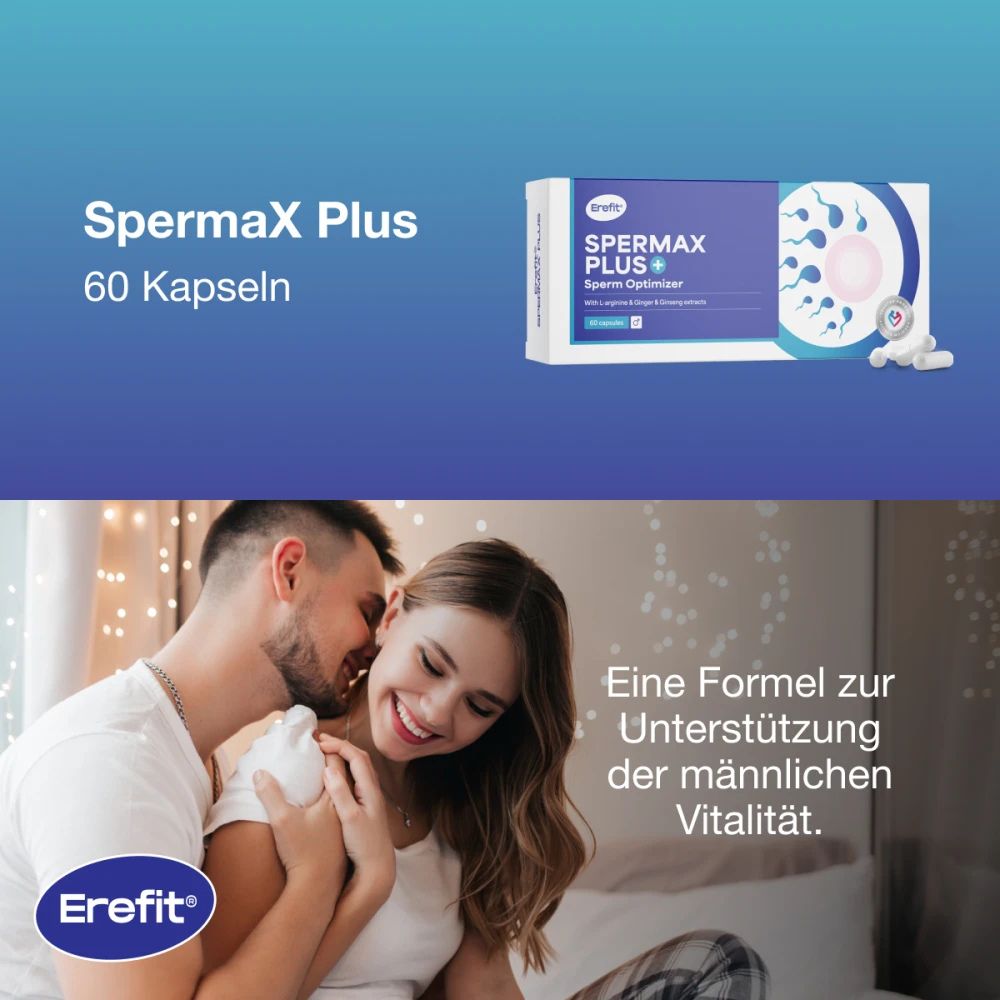 Erefit | SpermaX Plus für Spermienunterstützung - 60 Kapseln