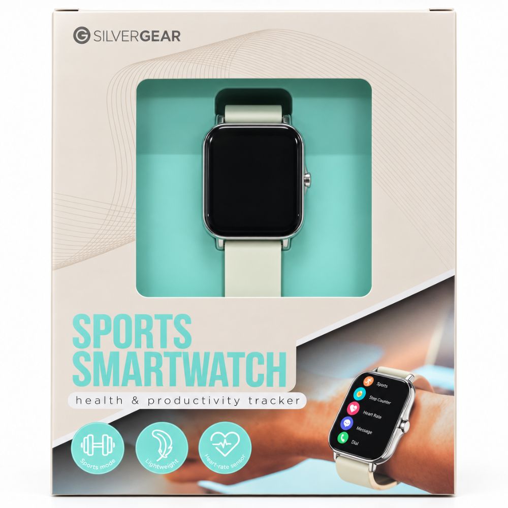 Silvergear Sports Smartwatch – 1,83" Fitness- & Aktivitätstracker mit Herzfrequenz, SpO₂ und Schlaftracking