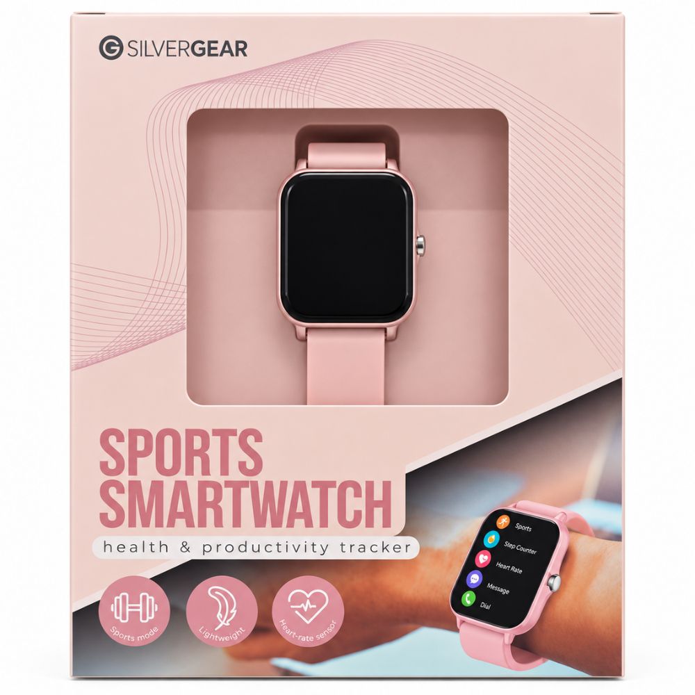 Silvergear Sports Smartwatch – 1,83" Fitness- & Aktivitätstracker mit Herzfrequenz, SpO₂ und Schlaftracking