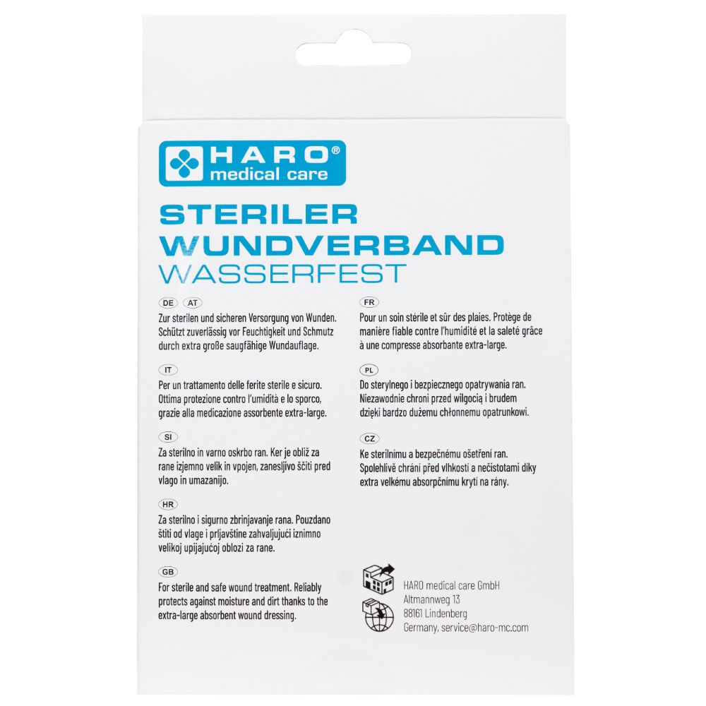 Haro | Steriler Wundverband wasserfest - 10 Stück