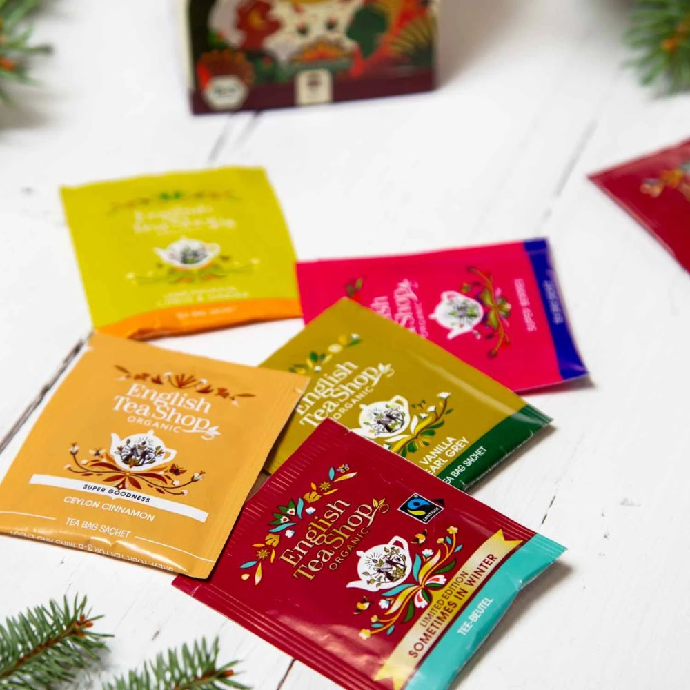 English Tea Shop | Teegeschenk "Frohe Weihnachten" personalisierbar mit Klappkarte