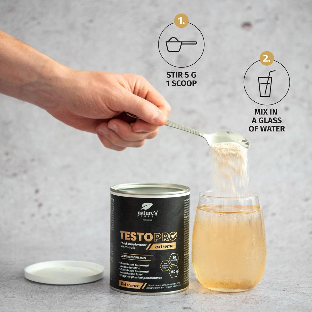 Nature's Finest I TestoPRO Extreme 6-in-1 Muskel- und Testosteron-Support-Komplex