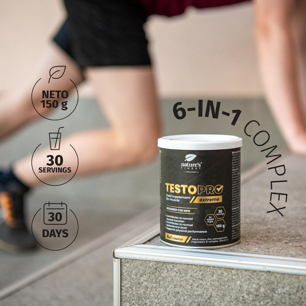 Nature's Finest I TestoPRO Extreme 6-in-1 Muskel- und Testosteron-Support-Komplex