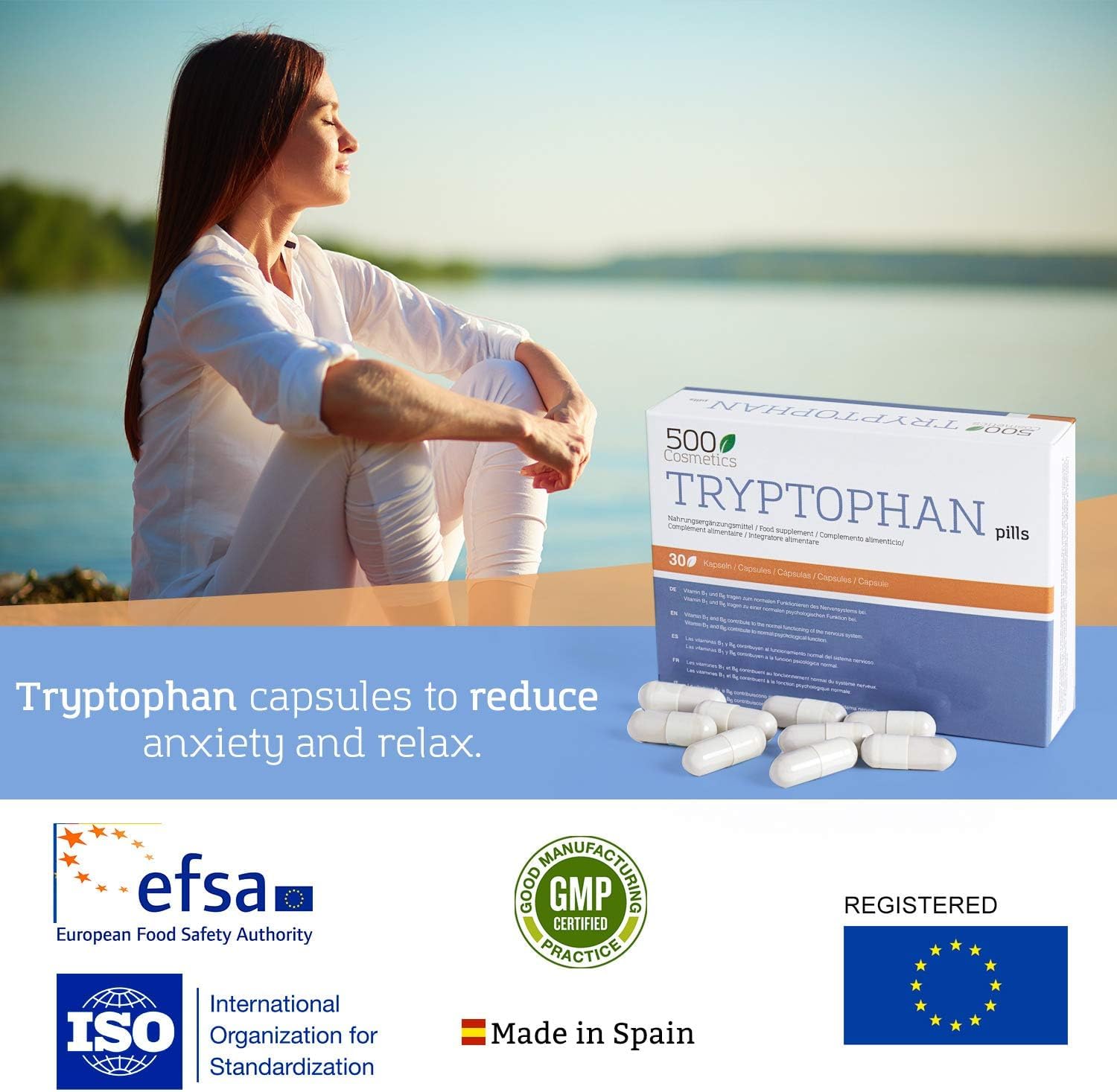 500Cosmetics | Tryptophan – zur Entspannung & Kontrolle von Angstzuständen