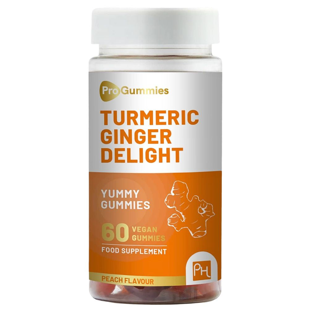 Prowise Healthcare | Turmeric Ginger Delight mit Pfirsichgeschmack – 60 vegane Gummies