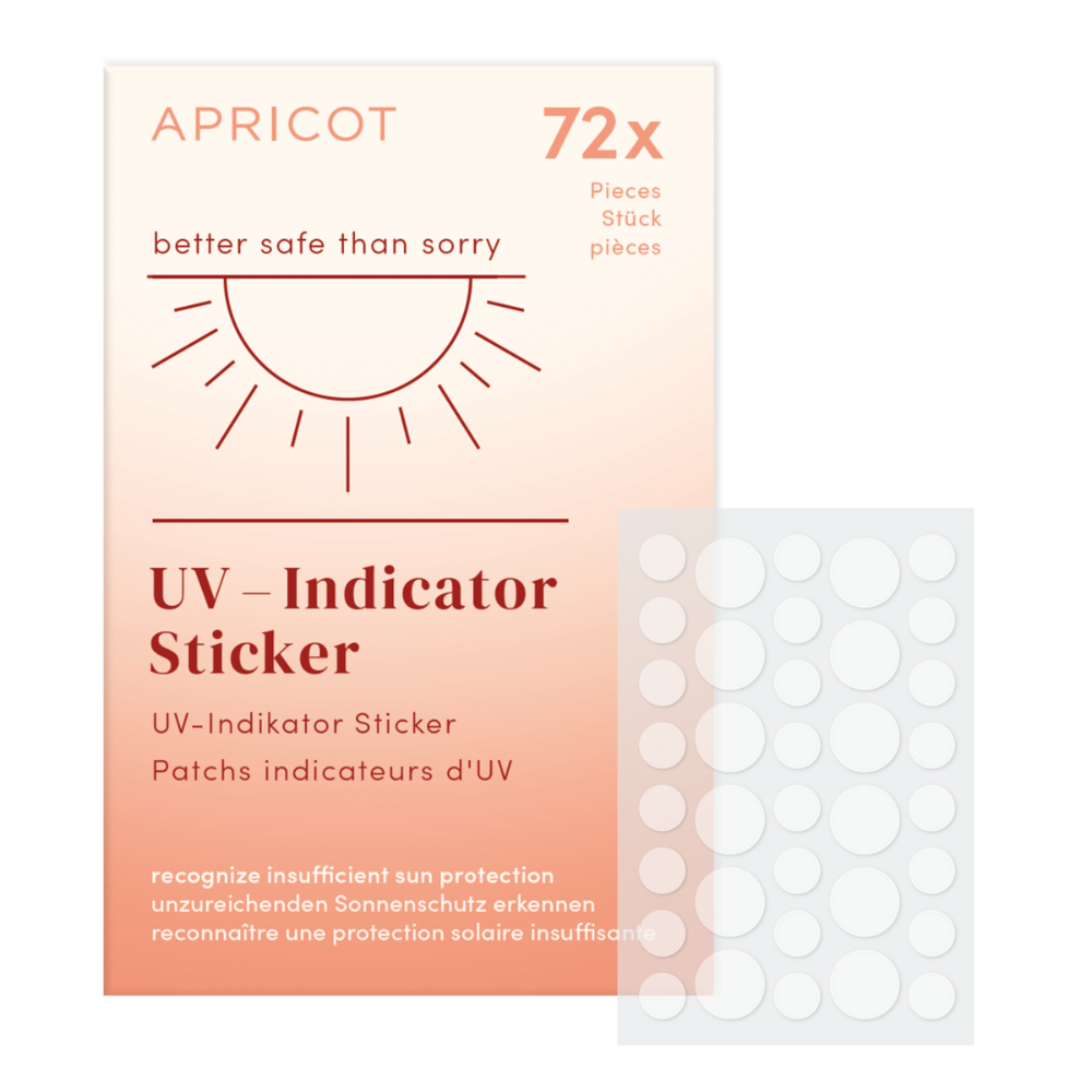 APRICOT I UV-Indikatoraufkleber "better safe than sorry" - 72 Stück UV Pads