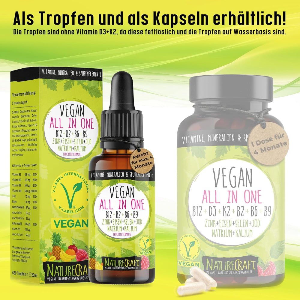 NatureCraft | Vegan All-in-One Tropfen - 20ml - NEUHEIT