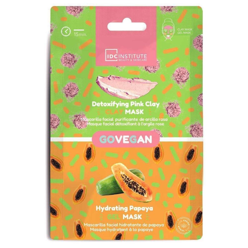 Idc Institute | Vegane Duomaske mit Pink Clay & Papaya