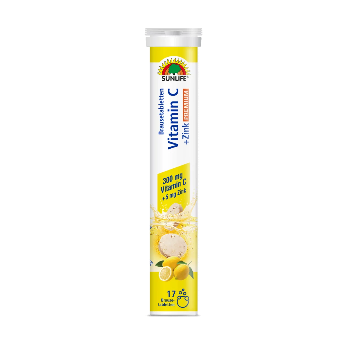 Sunlife | Premium hochdosierte Vitamin C + Zink Brausetabletten