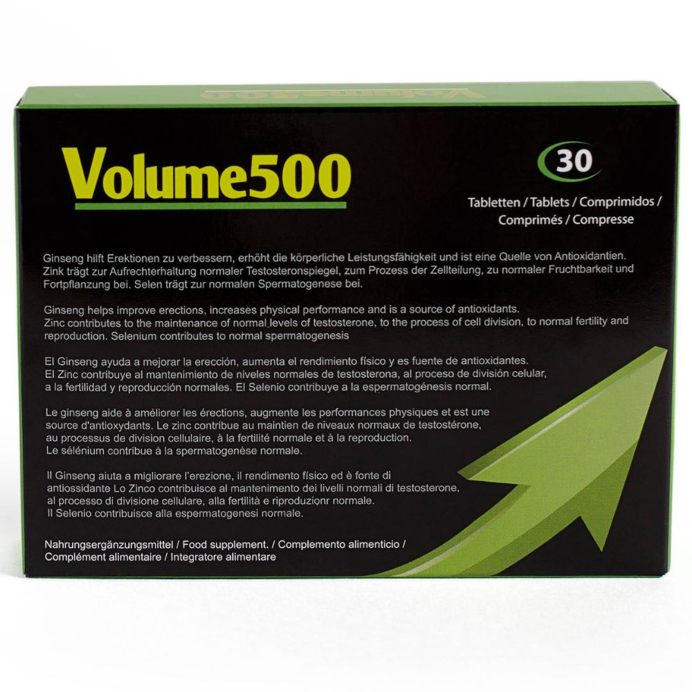 500Cosmetics | Volume500 Sperma Tabletten - 30 Kapseln