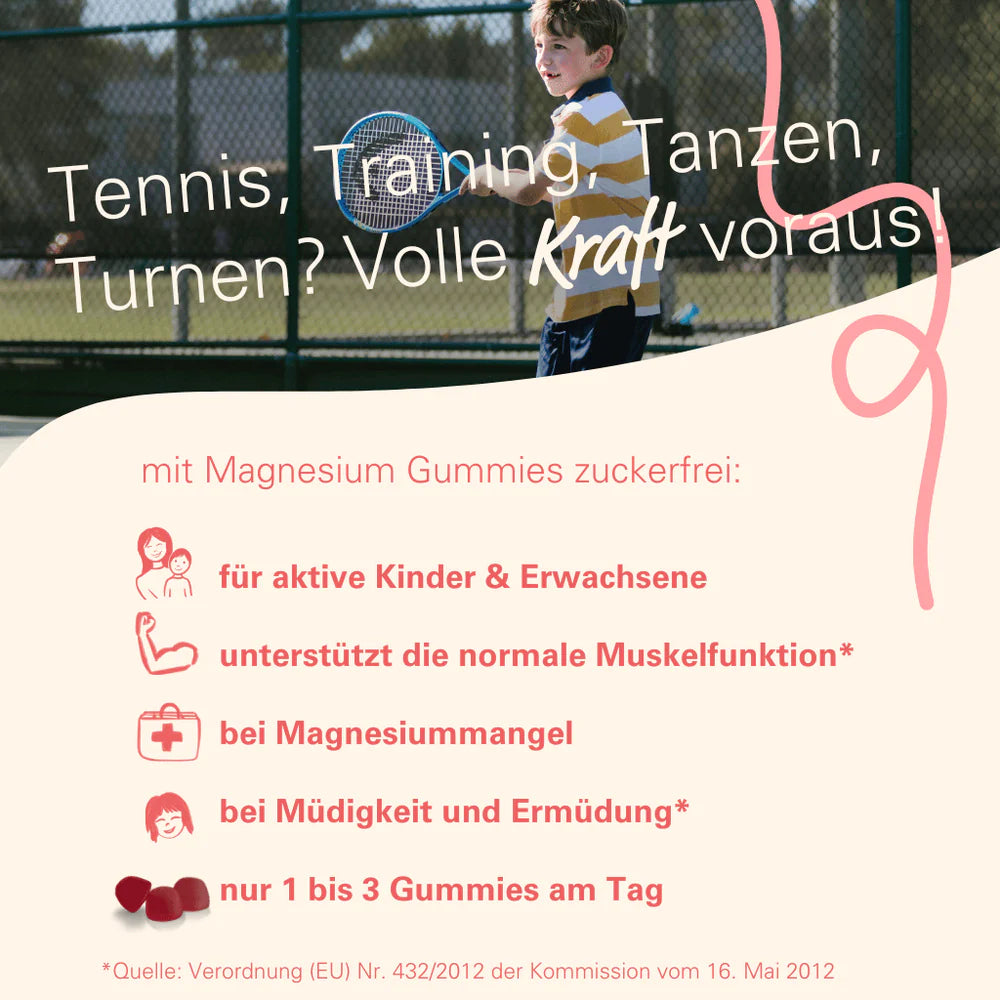 WOWTAMINS I Magnesium Gummies für Muskelfunktion & Energie - zuckerfrei