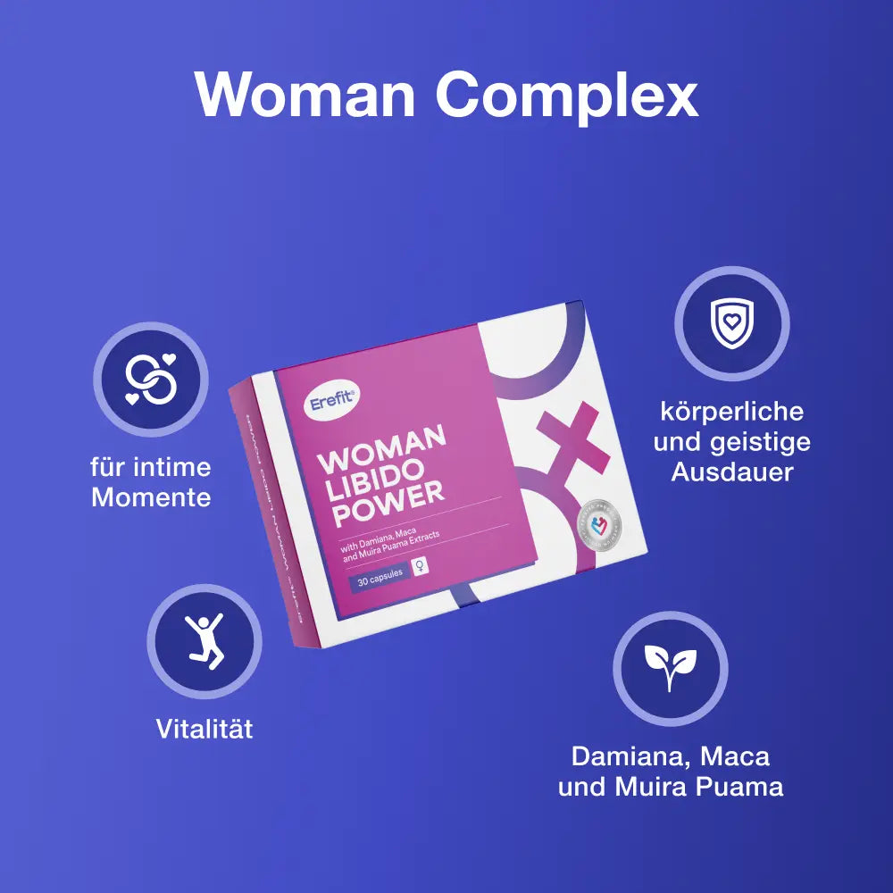 Erefit | Woman Complex Libido Power für Frauen und ihr sexuelles Wohlbefinden - 30 Kapseln