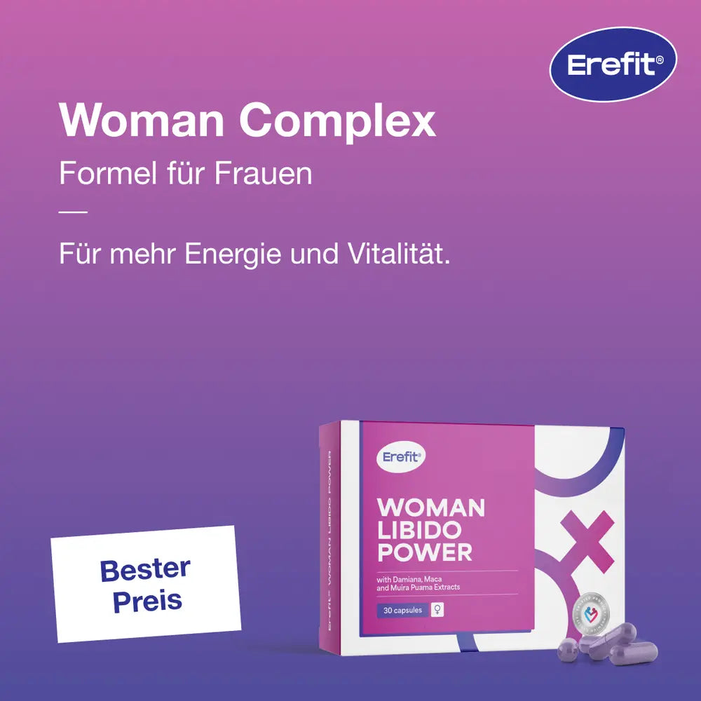 Erefit | Woman Complex Libido Power für Frauen und ihr sexuelles Wohlbefinden - 30 Kapseln