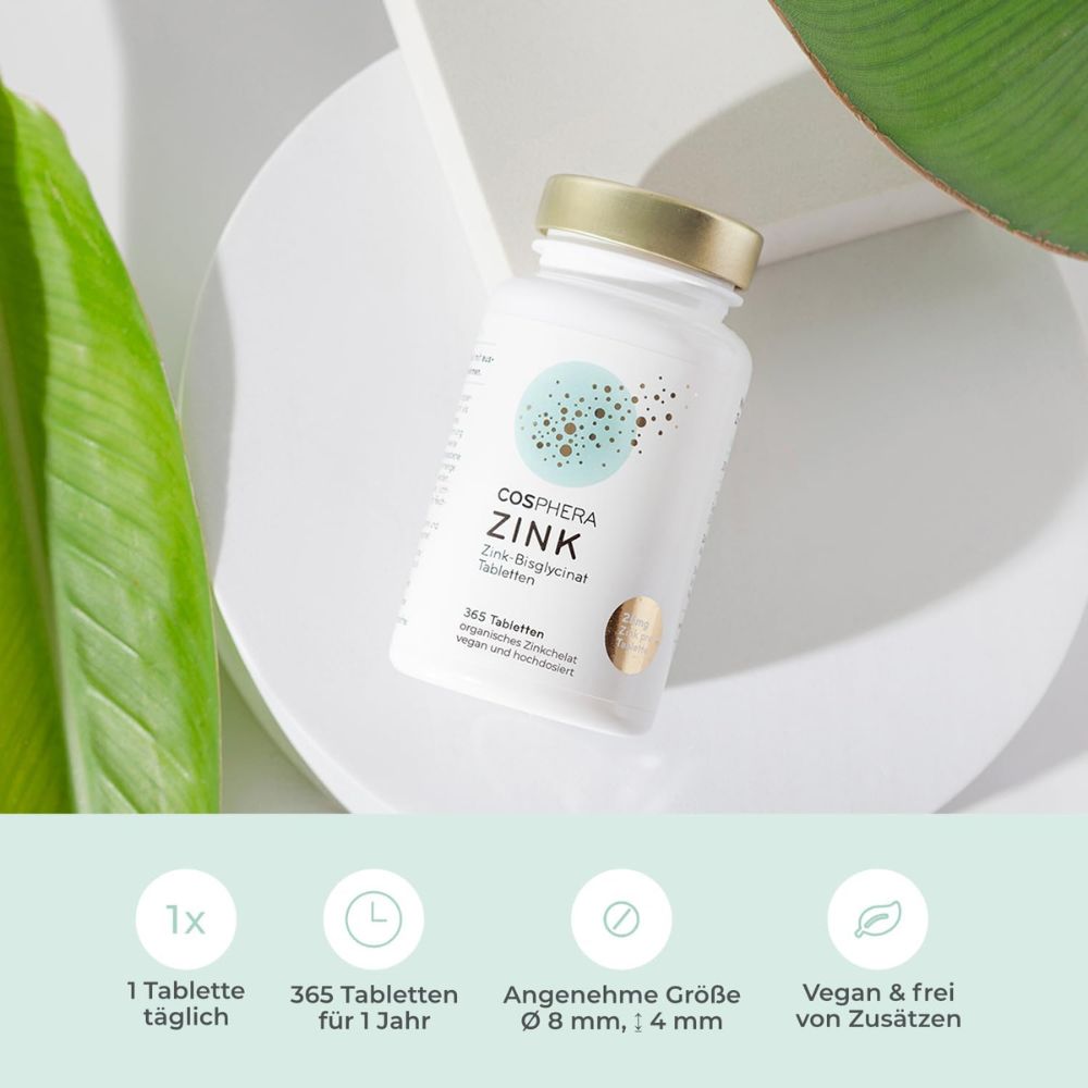 Cosphera | Zink Tabletten - 365 Stück