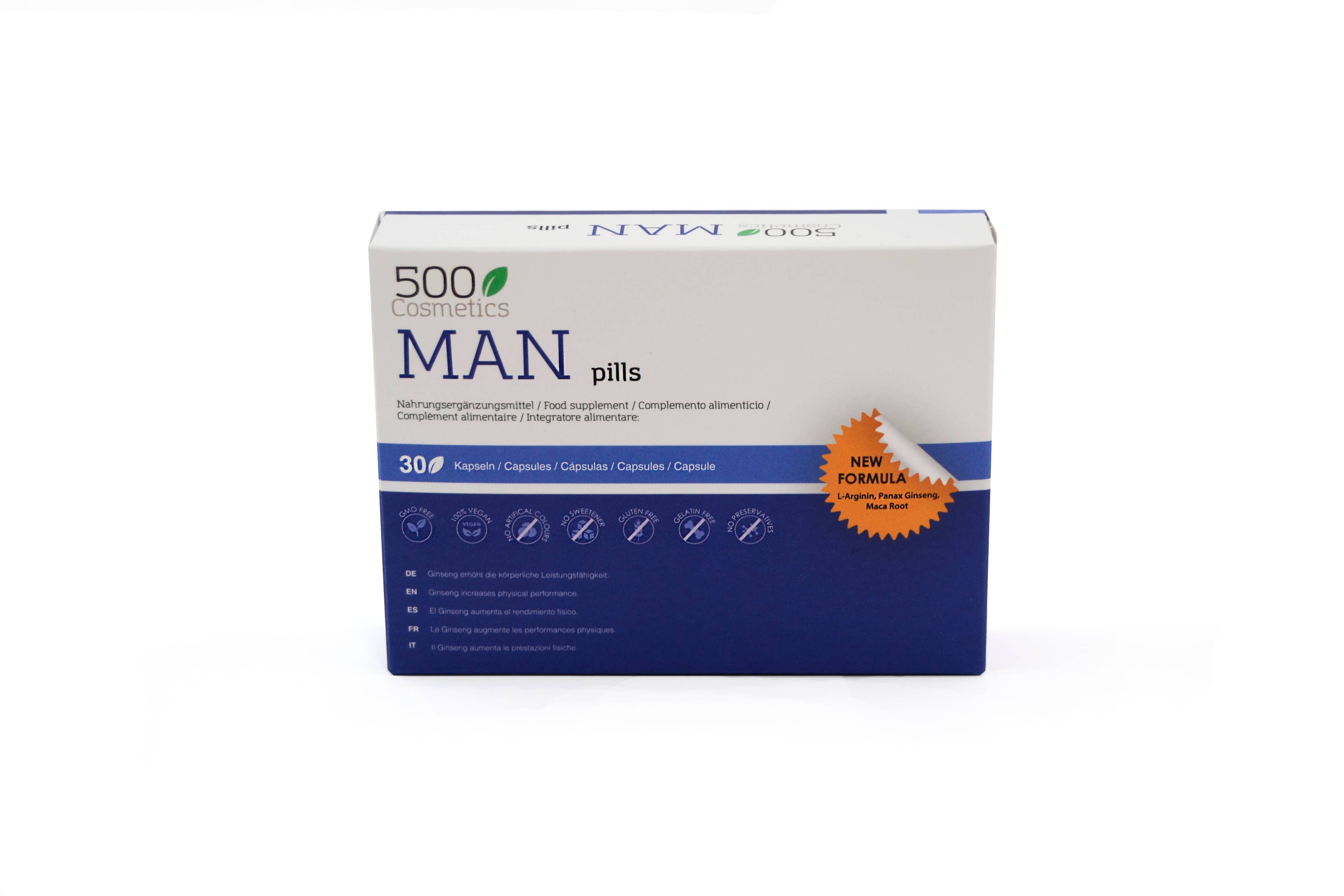 500Cosmetics | Man Pills zur Steigerung der Virilität