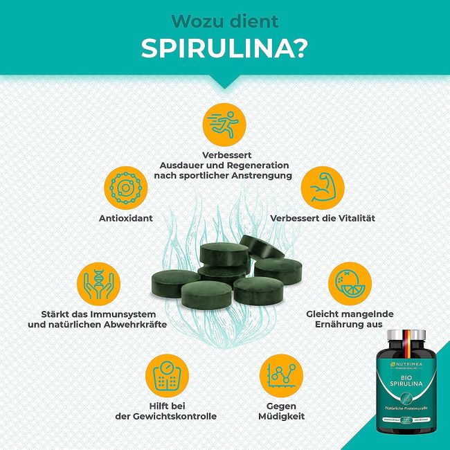 Nutrimea BIO Spirulina Presslinge - 540 Tabletten